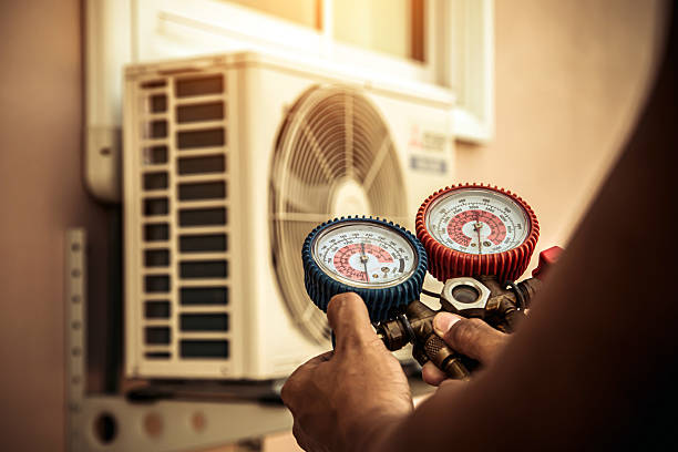 Professional Hvac technician working in Bat Cave, NC